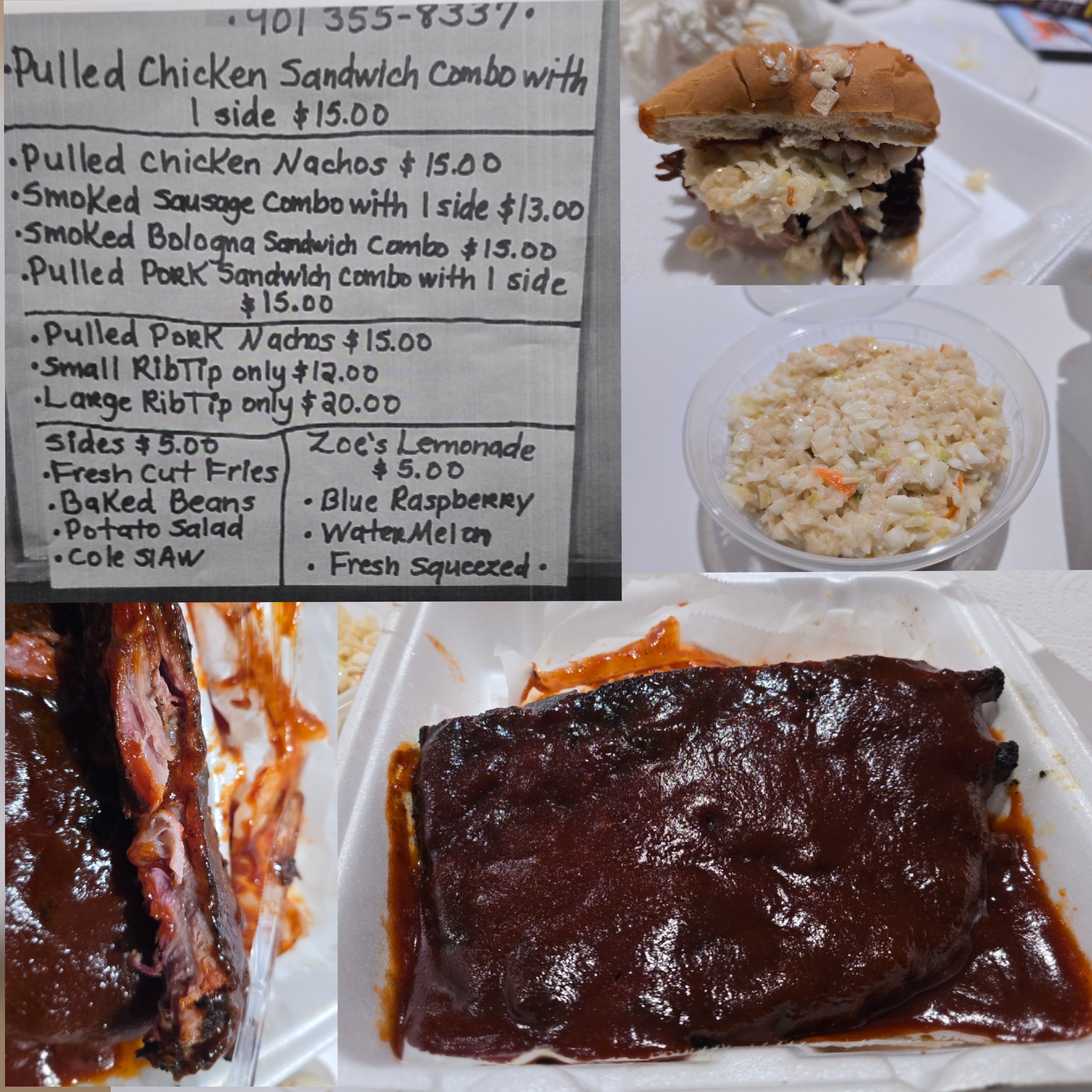 Handwritten Barbecue Menu Equals Great Food